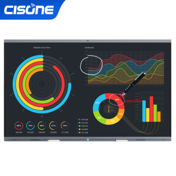 OEM ODM CISONE 55 65 75 86 inch multi-touch points touch screen interactive smart panel for education and business